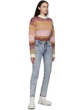 EYTYS Cypress Denim Acid Wash Straight Leg Mid Rise Blue Stone Jeans 30W/29L